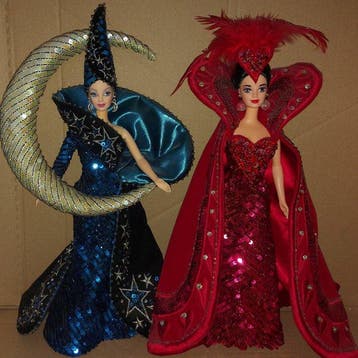 Mattel - Barbiepop 2xBarbies BOB MACKIE années 90: Queen