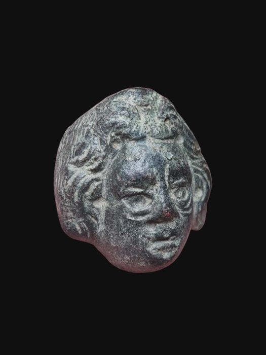 Oud-Romeins Brons Stunning & Rare Face Applique, Antiquités & Art, Antiquités | Autres Antiquités