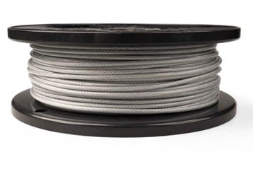 Staalkabel 3/4 mm geplastificeerd 100 meter op rol, Verzenden