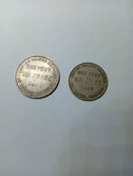 La Réunion. 50 Centimes et 1 Franc 1896 (lot de 2 monnaies), Postzegels en Munten