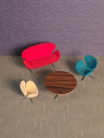 Brio - Arne Jacobsen - Chaise (4) - Swan canapé et chaises -