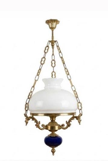 Plafondlamp - Aardewerk, Verguld messing - Suspension