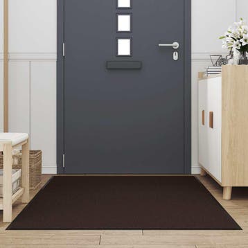 vidaXL Deurmat 115x200 cm bruin, Verzenden, Nieuw