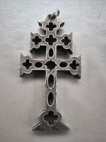 Croix ancienne reliquaire - Antique - Métal, Plaqué(e)