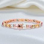 Sans prix de réserve - Bracelet Plaqué or Tourmaline -