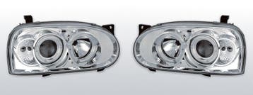 Koplampen geschikt voor Volkswagen Golf 3 92-97  Halo Rims c, Verzenden, Nieuw, Volkswagen