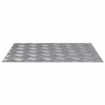 vidaXL Trapmatten 4 st 60 x 50 cm Zilver Aluminium, Doe-het-zelf en Bouw, Ladders en Trappen, Verzenden, Nieuw