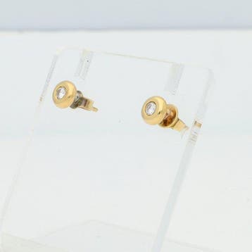 Oorbellen - 18 karaat Geel goud Diamant (Natuurlijk), Nieuw
