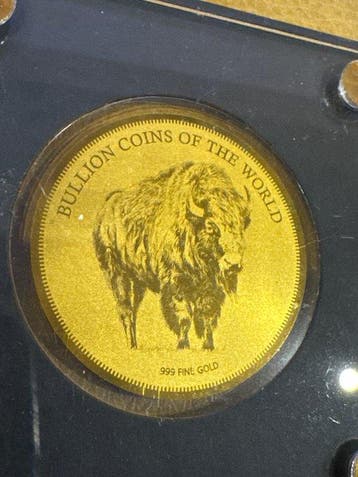 Tsjaad. 5000 Francs 2020 Buffalo, 1/200 Oz (.999) mit CoA