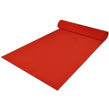 vidaXL Tapijt Rood 1 x 5 m Polyester, Tuin en Terras, Deurmatten, Verzenden, Nieuw