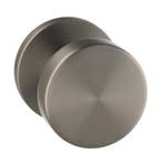 Vaste knop Permafix rond ø52x6mm PVD antraciet, Nieuw