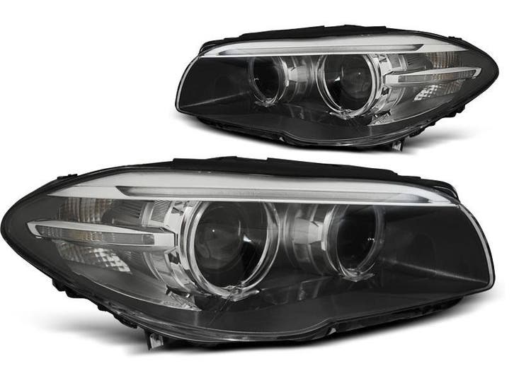 BMW F10/F11 LED tube koplamp unit Zwart 2e kans, Auto-onderdelen, Verlichting, Nieuw, BMW, Verzenden