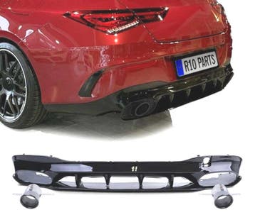 DIFFUSEUR ARRIÈRE MERCEDES CLA C118 19-23 AMG NOIR BRILLANT, Verzenden