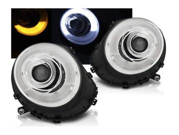 Tube Light koplampen Chrome geschikt voor Mini Cooper, Verzenden, Nieuw, Mini