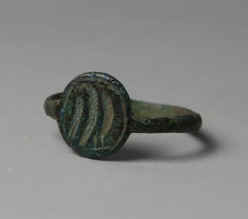 Oud-Romeins Brons Ring met een afbeelding van een adelaar