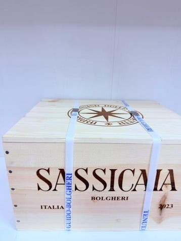 2023 Tenuta San Guido, Sassicaia - Super Tuscans - 6 Flessen, Nieuw
