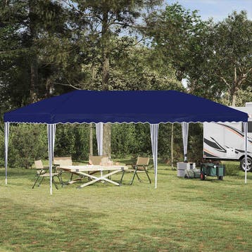 vidaXL Pop-up Feesttent 575 x 290 x 245 cm Blauw, Verzenden, Nieuw