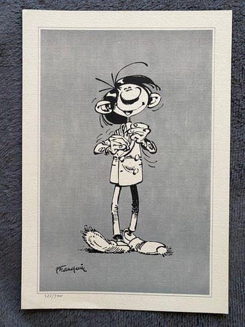 Guust Flater, Robbedoes en Kwabbernoot - 3 Zeefdruk en Litho, Boeken, Nieuw