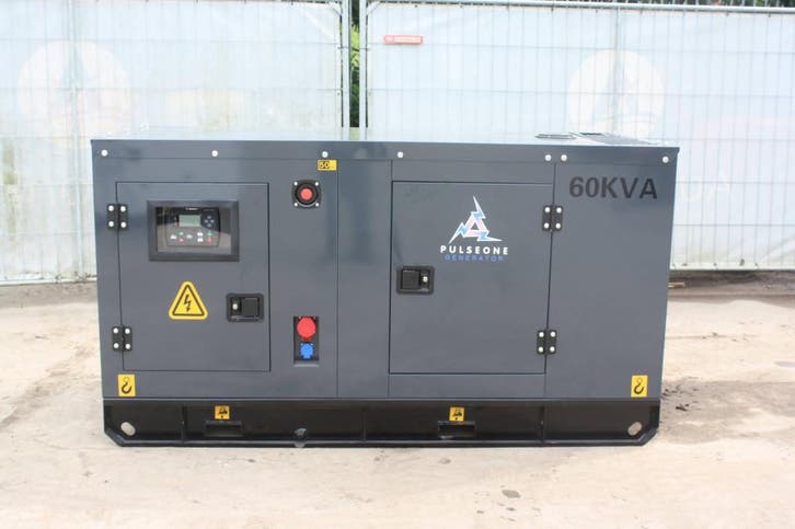 Veiling: Generator Pulseone DC-60GF Diesel 66kVA 2026 Nieuw, Articles professionnels, Machines & Construction | Générateurs, Enlèvement