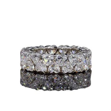 Ring - 14 karaat Witgoud, Geel goud - 6.99ct. tw. Diamant, Nieuw
