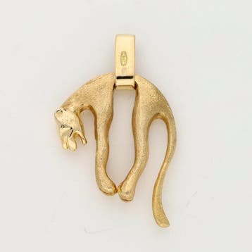 Hanger - 14 karaat Geel goud - Panter