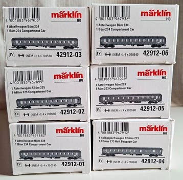 Märklin H0 - 42912 - Modeltrein personenwagonset (1) -, Nieuw