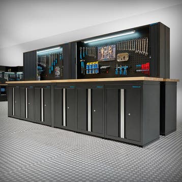 Datona Werkbank PRO eiken - 12 opbergkasten - 4, Ophalen of Verzenden, Nieuw