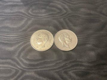 Duitsland. 3 Mark 1912-A / 1912-D Bayern/Preussen (Zonder