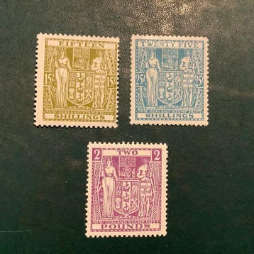 Nouvelle-Zélande 1931 - Timbre fiscal 15 schillings, 25, Gestempeld