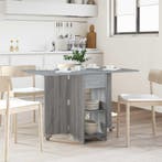 vidaXL Eettafel 115 x 70 x 75 cm Bewerkt hout Grijs Sonoma, Huis en Inrichting, Verzenden, Nieuw