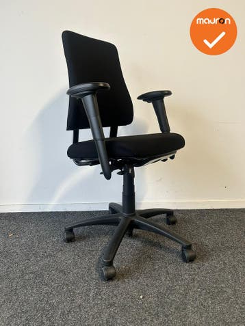 BMA Axia 2.2 - 8N 3D armpads - hoge rug - nieuwe zwarte stof, Werkplek, Ophalen of Verzenden, Gebruikt, Stoel