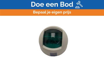 Bieden: Compact Green Port Side Marine Navigation Light 12/, Ophalen of Verzenden