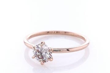Zonder minimumprijs - Ring - 14 karaat Roségoud - 0.72ct.