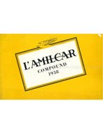 1938 AMILCAR COMPOUND BROCHURE FRENCH, Ophalen of Verzenden, Nieuw