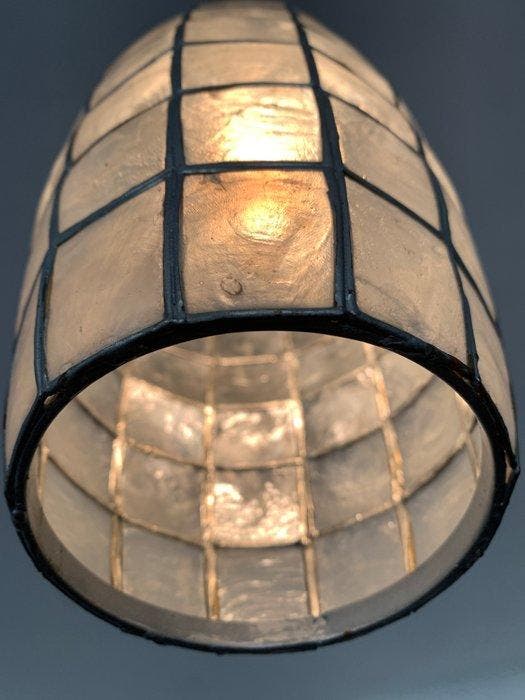 Lampe à suspendre - Coquille - Brutalisme, Antiek en Kunst, Kunst | Designobjecten