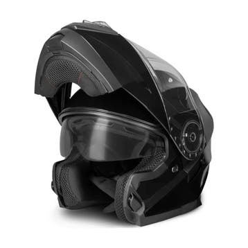 Vinz Santos systeemhelm ECE 22.06 zonnevizier zwart maat L, Motoren, Ophalen of Verzenden, Nieuw