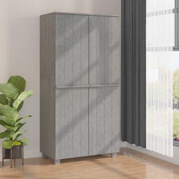 vidaXL Kledingkast HAMAR 89x50x180 cm massief grenenhout, Verzenden