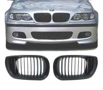 CALANDRES BMW E46 BERLINE 01-05 LOOK M PERFORMANCE NOIR MATE, Verzenden, Nieuw