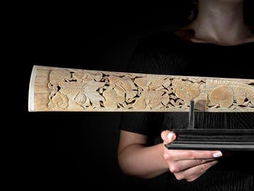 GEEN RESERVEPRIJS - Prachtig grote uitgehouwen, Antiek en Kunst