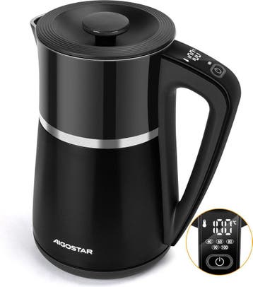 Waterkoker met temperatuurregeling - met LED - 1.7L - 2200W, Verzenden, Nieuw