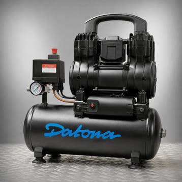 Datona Stille compressor 9L - Olievrij en draagbaar -, Doe-het-zelf en Bouw, Compressors, Ophalen of Verzenden, Nieuw