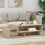 vidaXL Salontafel Sonoma Eik 105 x 50 x 32,5 cm Bewerkt hout, Verzenden, Nieuw