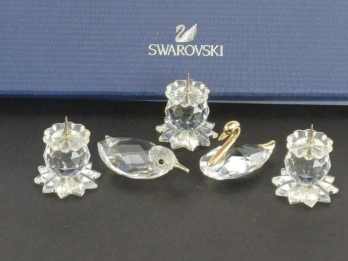 Swarovski - Beeldje - Swarovski Kristall Schwäne und, Antiek en Kunst, Curiosa en Brocante