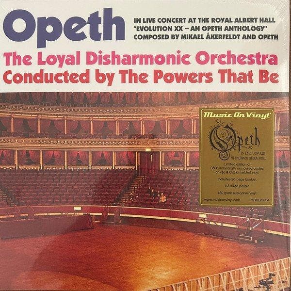 Opeth 4 LP Box Set  In Live Concert At The Royal Albert, CD & DVD, Vinyles Singles