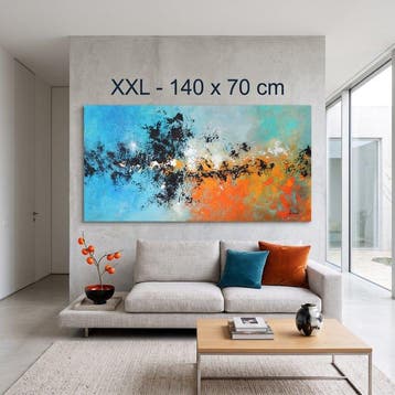 Monika Spiewak - Abstract - Oil Painting Stretched On The