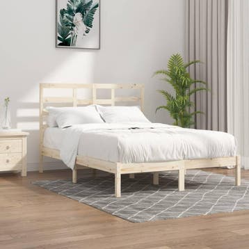 vidaXL Bedframe zonder matras massief hout 120x200 cm, Verzenden, Nieuw