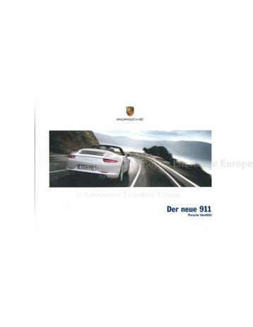 2012 PORSCHE 911 HARDCOVER BROCHURE DUITS, Ophalen of Verzenden, Nieuw