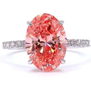 Zonder minimumprijs - Ring - 18 karaat Witgoud - 4.42ct. tw.