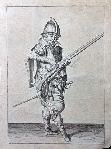 Jacques De Gheyn II (1565-1629) - Soldato con moschetto