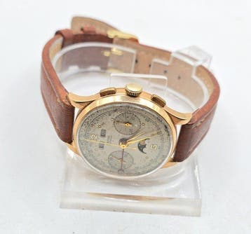 Orfina -18K Gold Komplikation - Triplekalender + Mondphase +, Nieuw